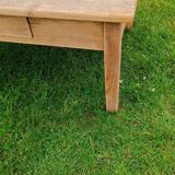 Raw wood coffee table