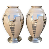Pair of art deco vases.
