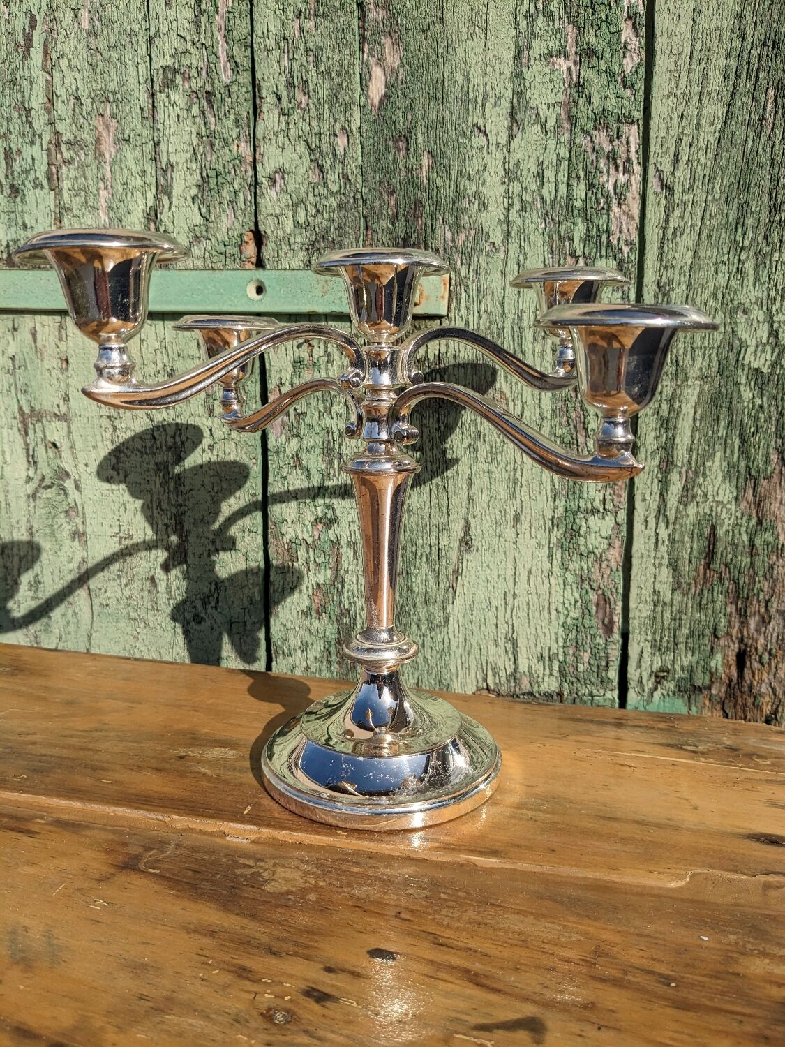 Silver candlestick