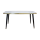Table basse pieds compas avec coffret décoratif