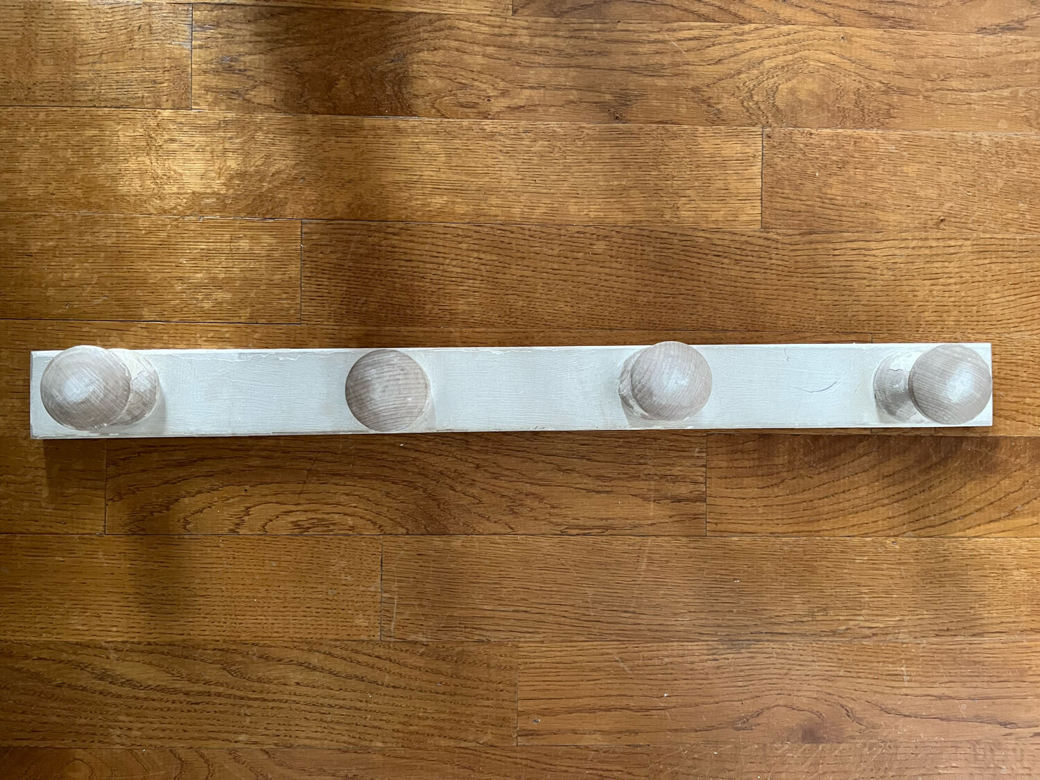 Antique wooden coat rack