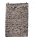 Handwoven recycled cotton rug - Dark brown and cream