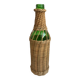 bouteille entourée de rotin années 70