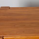 Solid elm desk published by Maison Regain, 1980