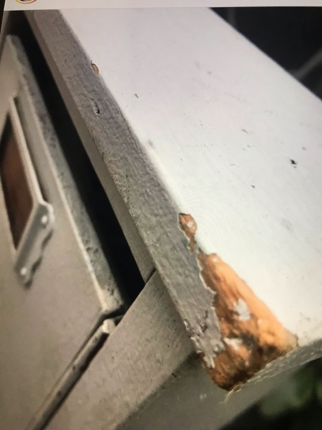 Block of 4 wooden mailboxes