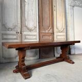 Solid oak kitchen dining room table