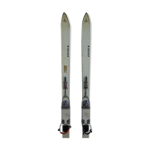 Vintage pair of wooden skis from the 1960s - Cabanon