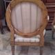 Pair of Louis XVI-style medallion armchairs from Napoleon III