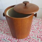 Teak ice bucket, Scandinavian style year 70