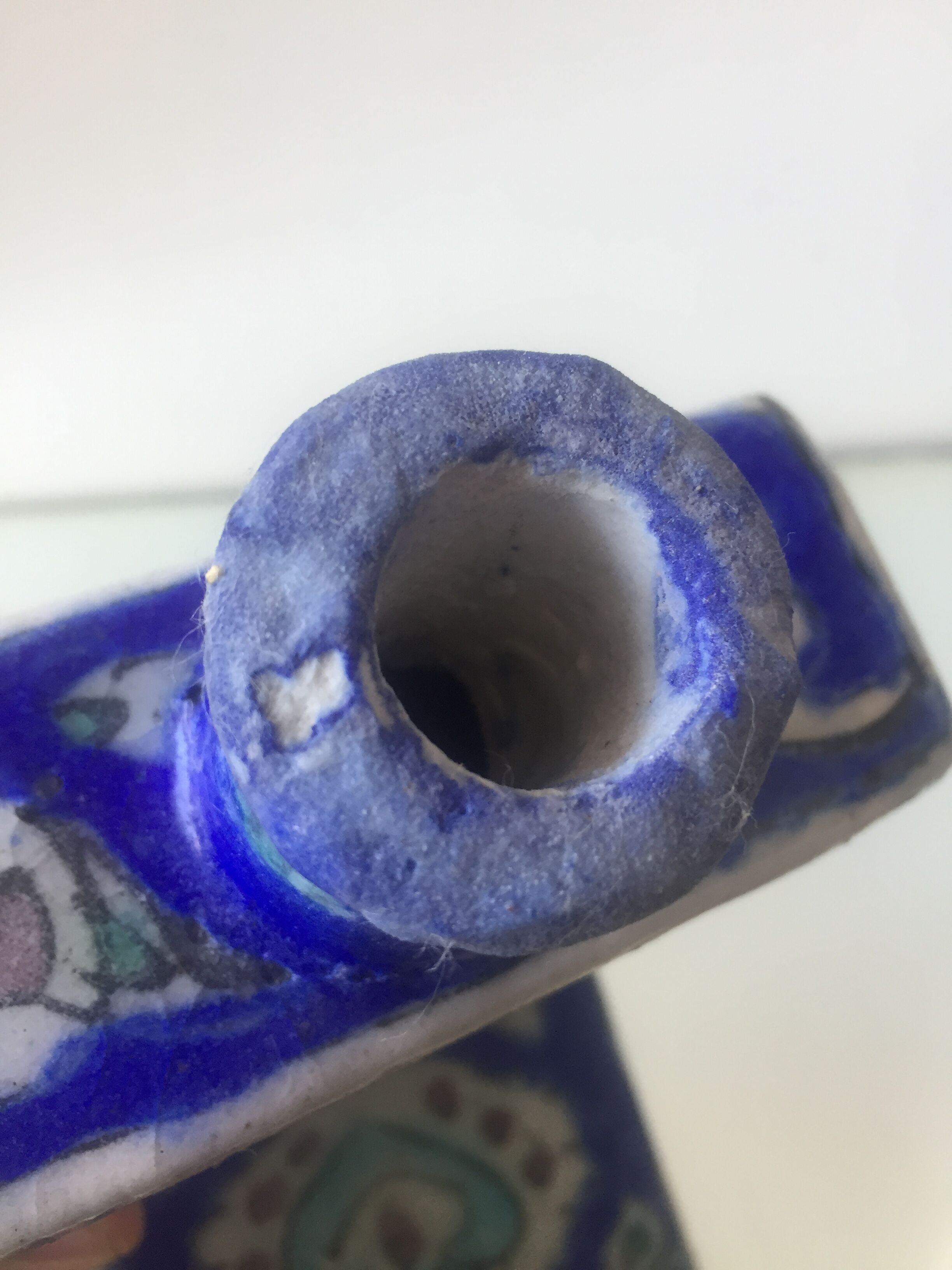 Islamic art ceramic vase in Iznik style antique