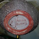 Large ceramic free figure lamp signed Le Vaucourt Vallauris