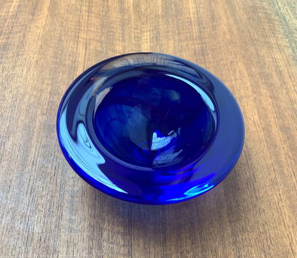 Vintage Swedish glass bowl by Kosta Boda