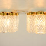 Pair of Midcentury Ceiling Lamps,Napako, 1970s
