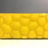 Glass planter with honeycomb decor