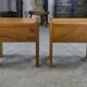 Paire de chevets en orme pour maison regain 1970's