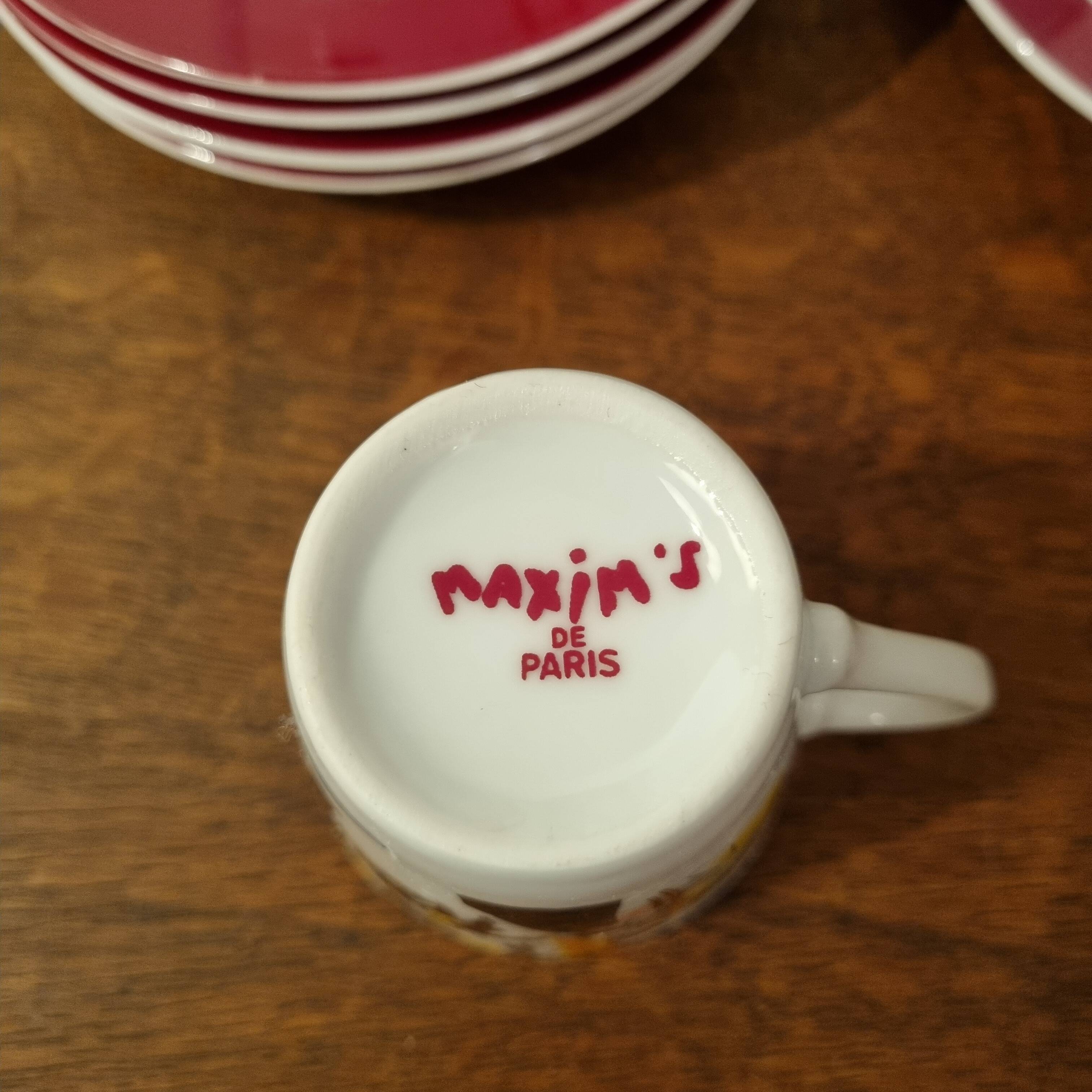 Service à café expresso vintage Maxim's