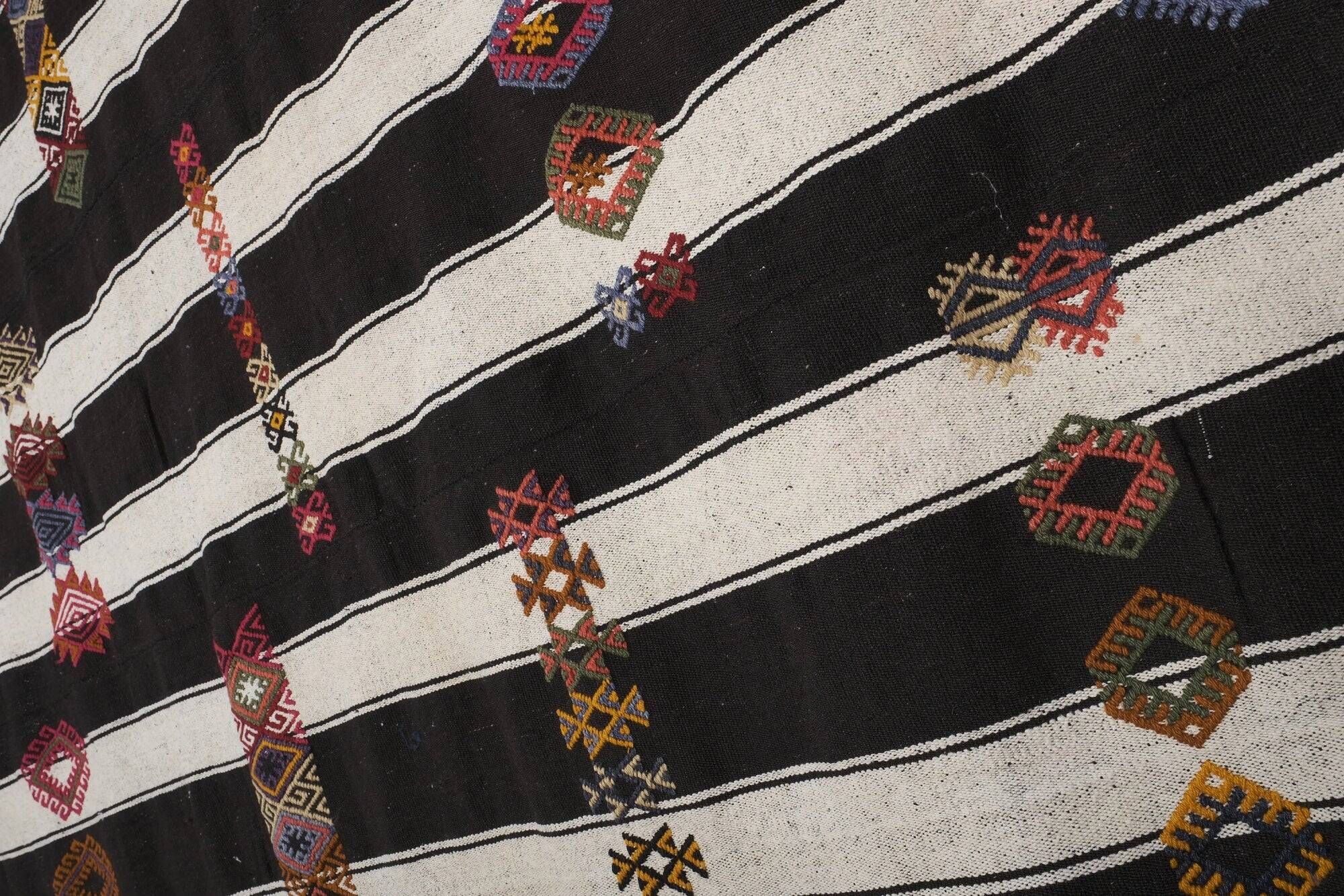 Tapis Kilim turc vintage tissé main
