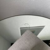 Art deco mirror pedestal table in walnut 1930