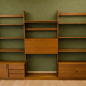 1960s Teak Composable Wall Shelf Library