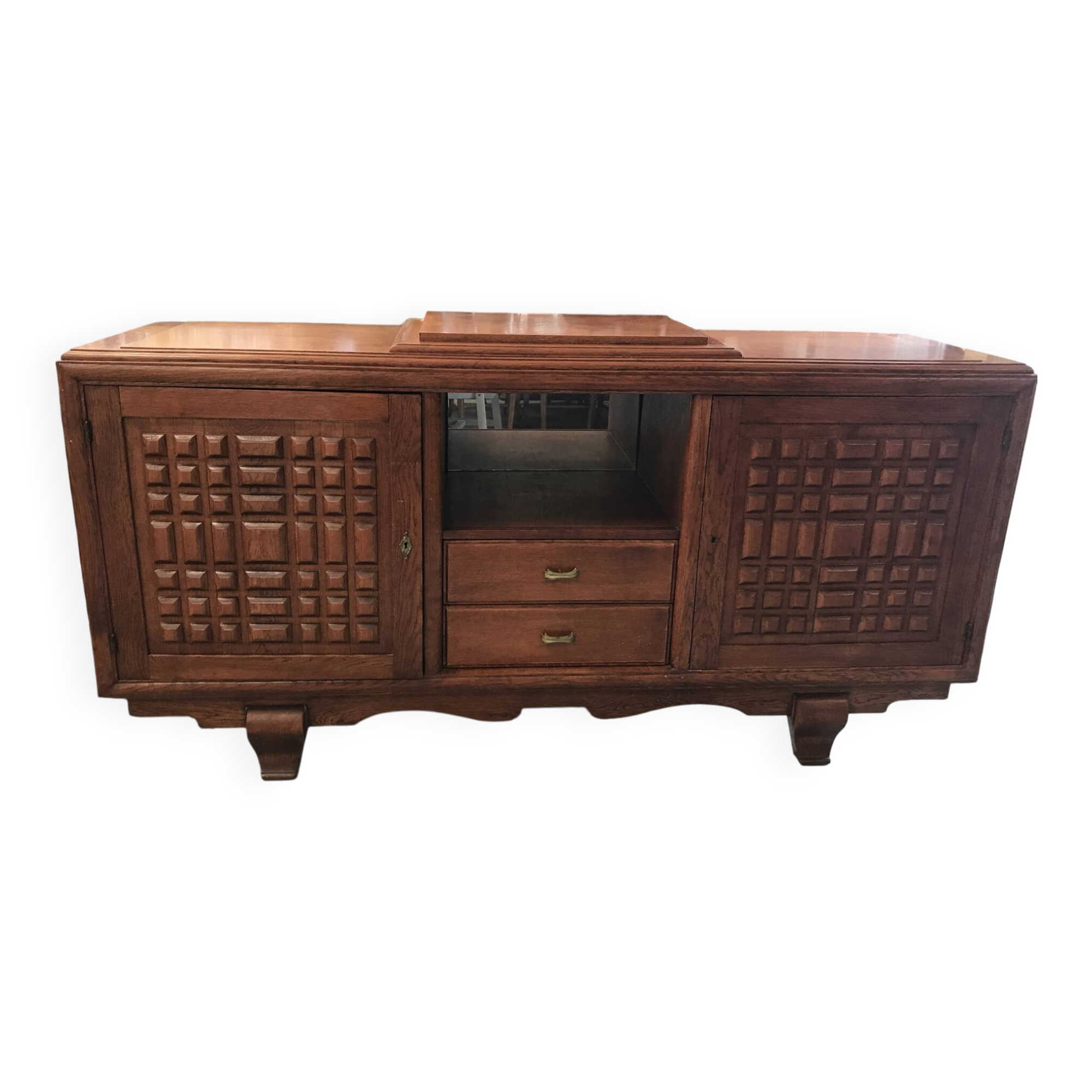 Art Deco provincial oak sideboard