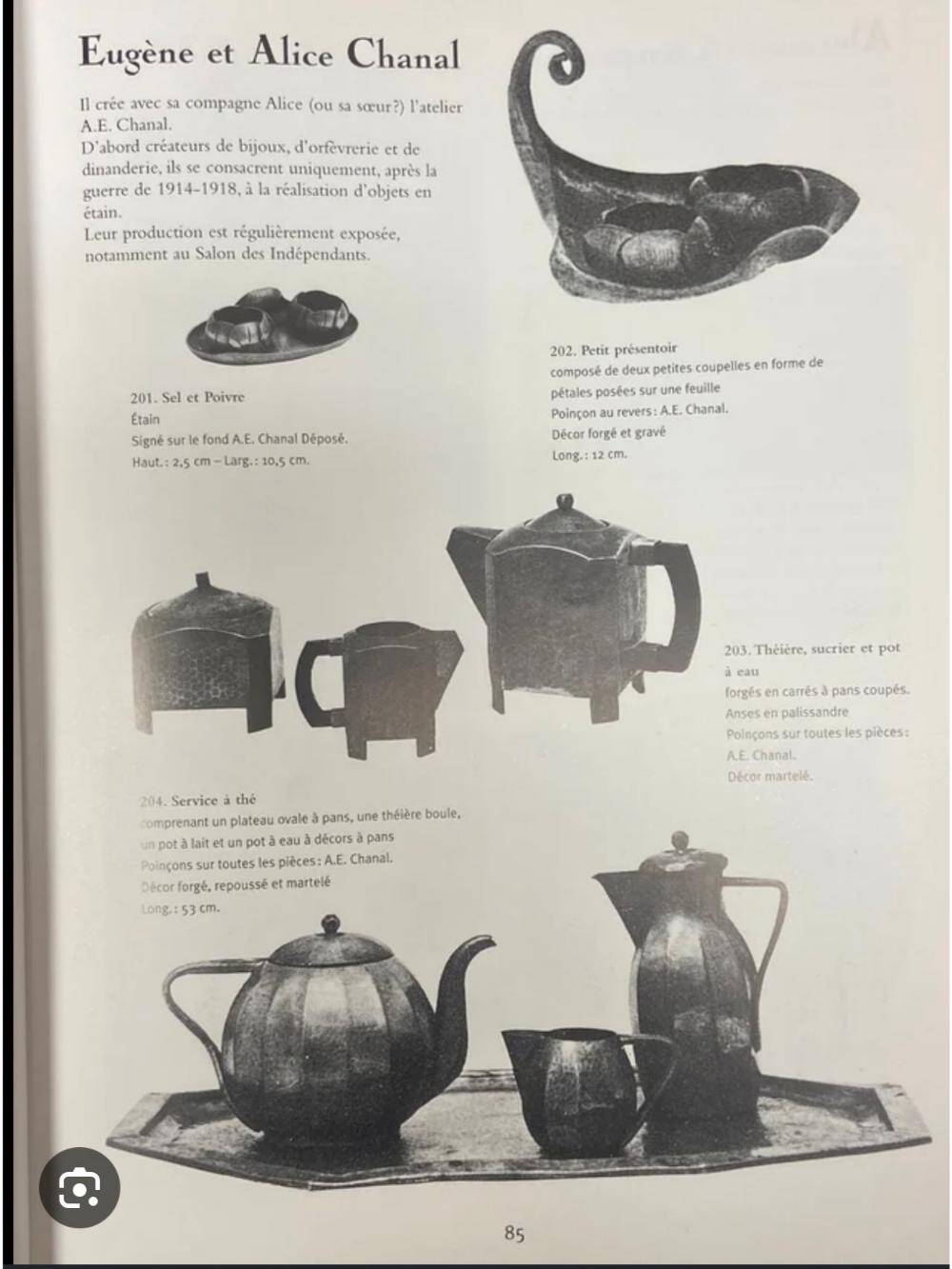 Tea/coffee service a. e. chanal