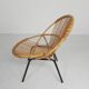 Vintage Rohe Noordwolde bamboo chair, 1960s