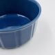 Vintage blue glazed ceramic gratin dish from the 1970s.
