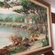 Robert Perrot, oil on canvas, lakeside