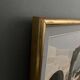 Oil on canvas Alain L'Hermitte Lhermitte geometric architecture 20th century