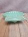 Vintage shell B. Letalle Saint-Clément celadon green with pearl decoration