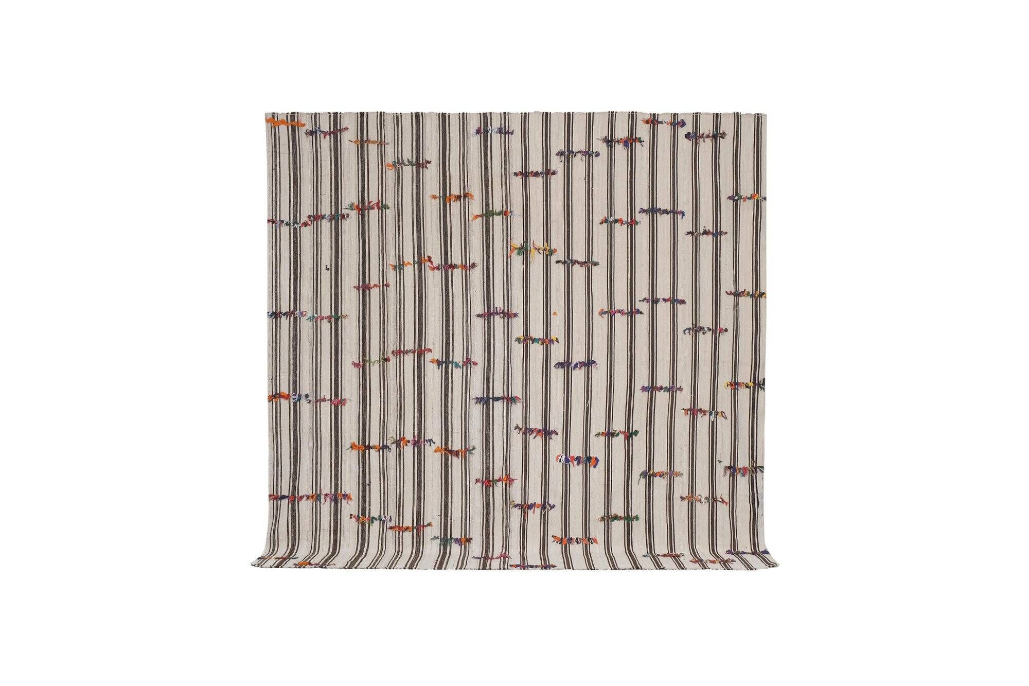 Vintage Turkish kilim handwoven 319x337 cm
