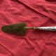 Pie server in vermeil and silver filled, hallmarked, chiseled floral motif, old