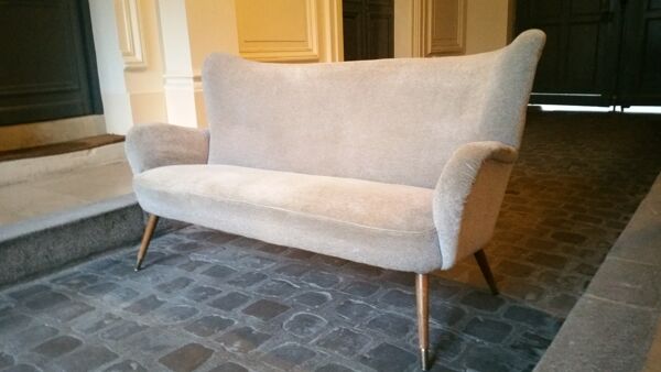 Canapé sofa wing bergere années 50/60 vintage