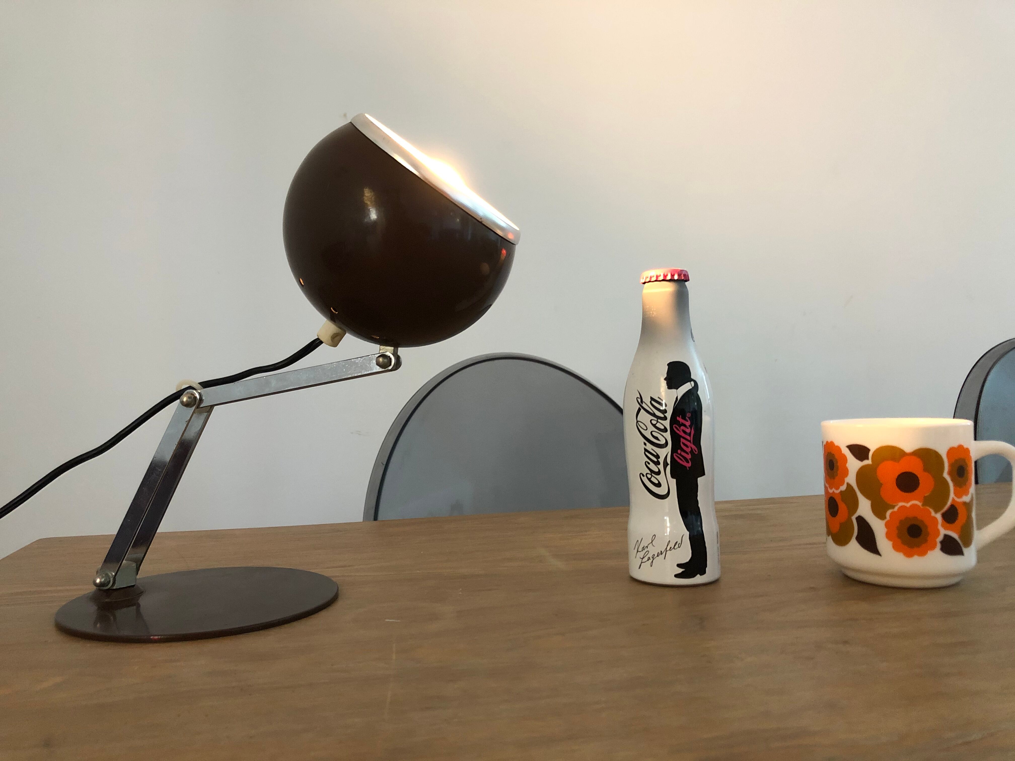Eyeball Reggiani Italy 70s desk lamp