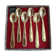 Box of 6 gold-plated coffee spoons
