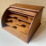 Office storage with plain curtains France JM Paillard vintage design bauhaus art deco 1900