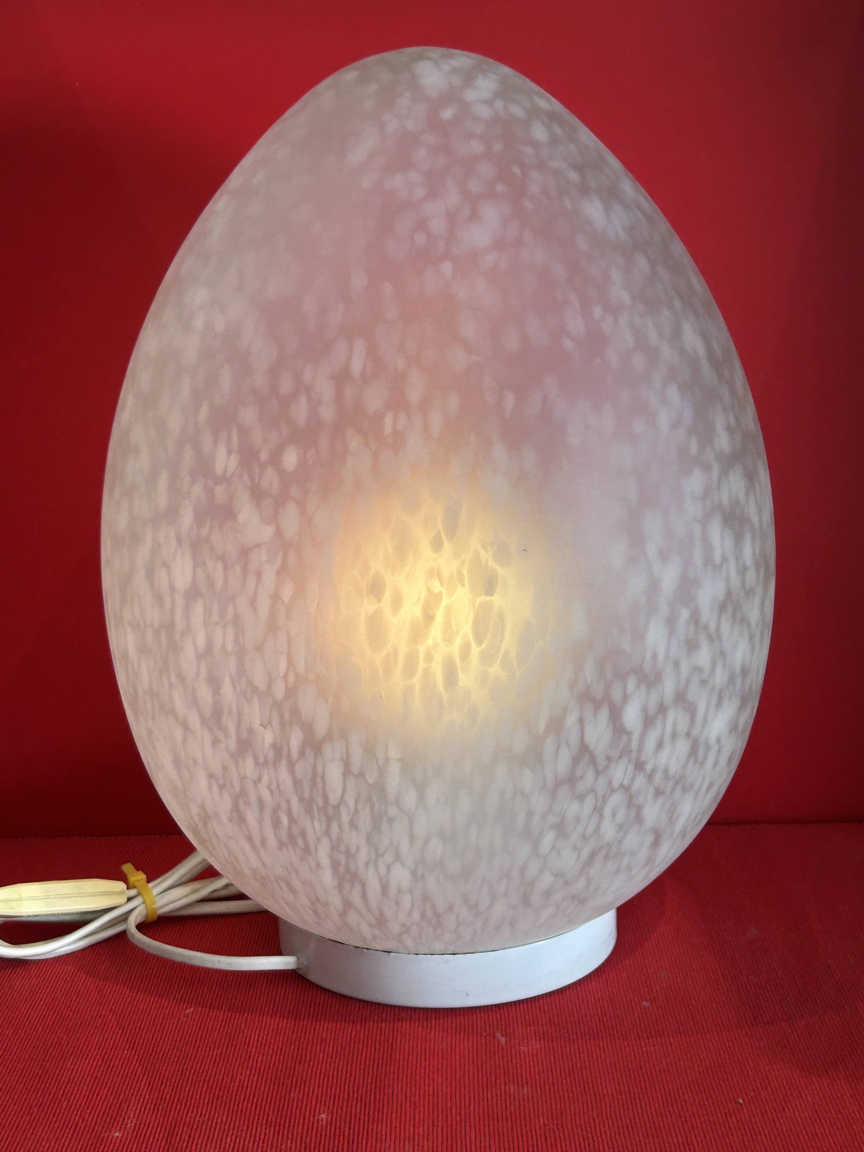 Table lamp - Zen - the egg - speckled glass