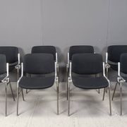 8 chaises vintage DSC 106 de Giancarlo Piretti pour Castelli