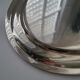 Large oval serving platter in silver-plated metal by Ravinet d'Enfert.