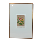 Framed botanical illustration - geranium &co
