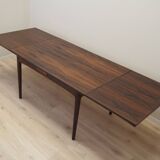 Table en palissandre, design danois, années 1970, production : Danemark