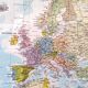 Map planisphere the vintage world 127x81cm 70s