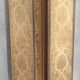 Screen 4 fronts of Indian wood and fabrics and silk at the end of the 19th century