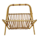 Rattan magazine rack