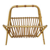 Rattan magazine rack