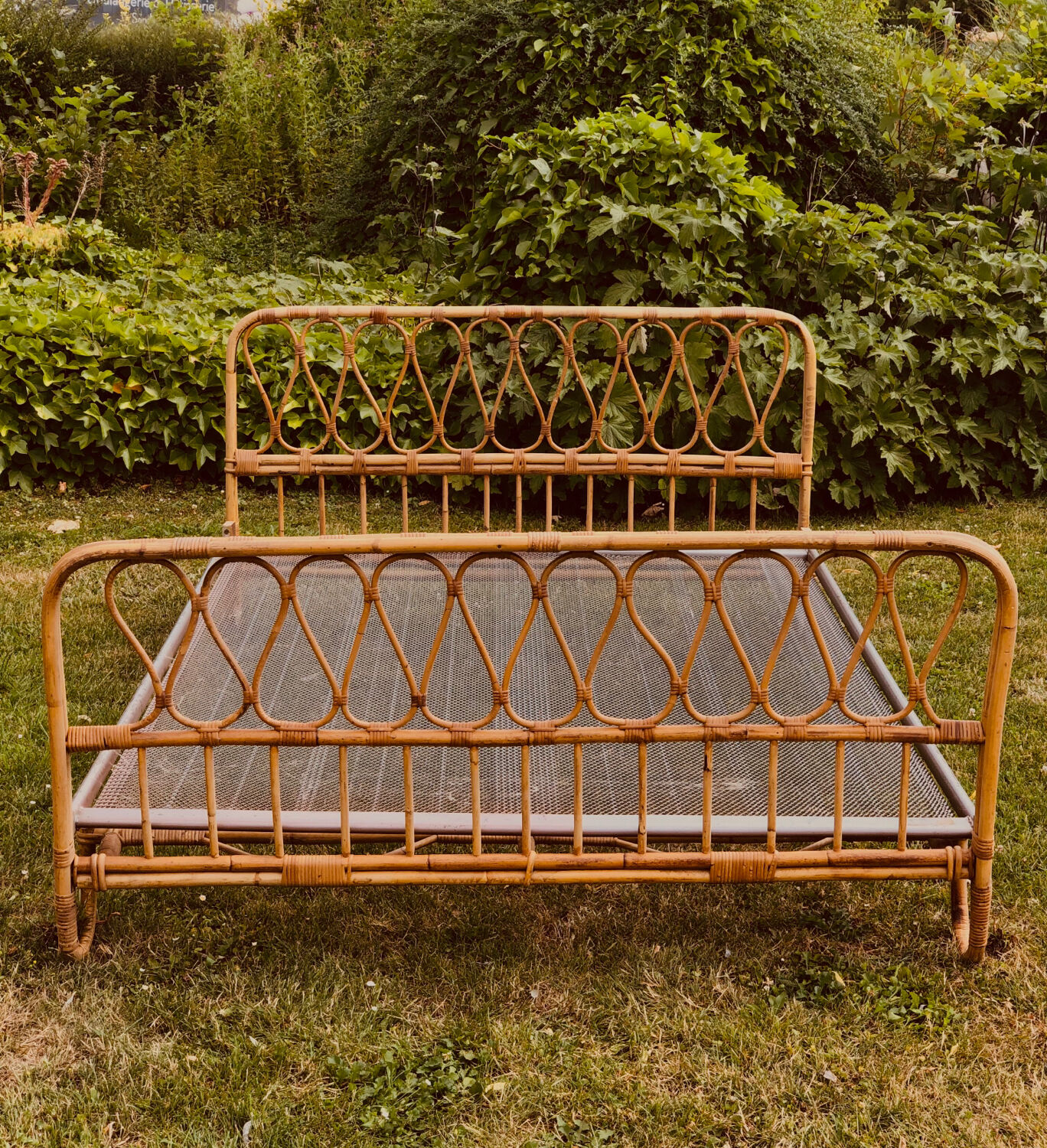 Bamboo bed 60s