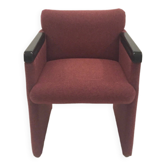 Burgundy pink armchair