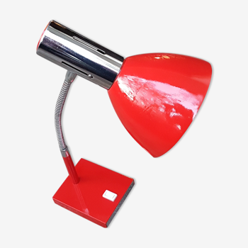 Chrome hinged lamp year 70 Red