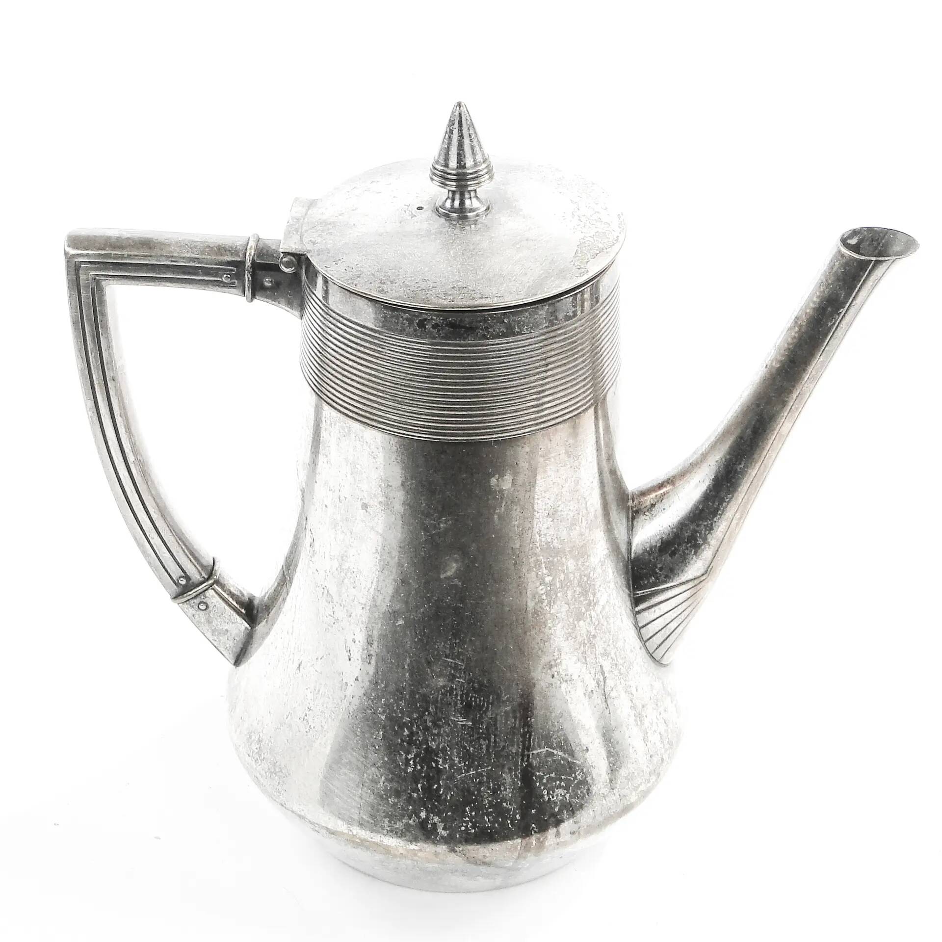 Art Nouveau silver-plated brass teapot, WMF, Germany, early 20th century