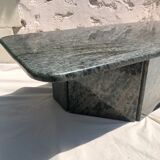 Coffee table in gray green marble